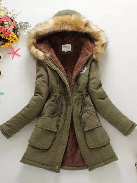 2018 New Parkas Female Women Winter Coat Thickening Cotton Winter Jacket Womens Outwear Parkas for Women Winter