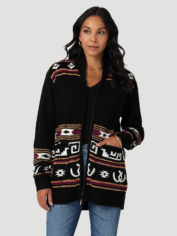 Women's Wrangler Cowboy Full Zip Cardigan #112335804