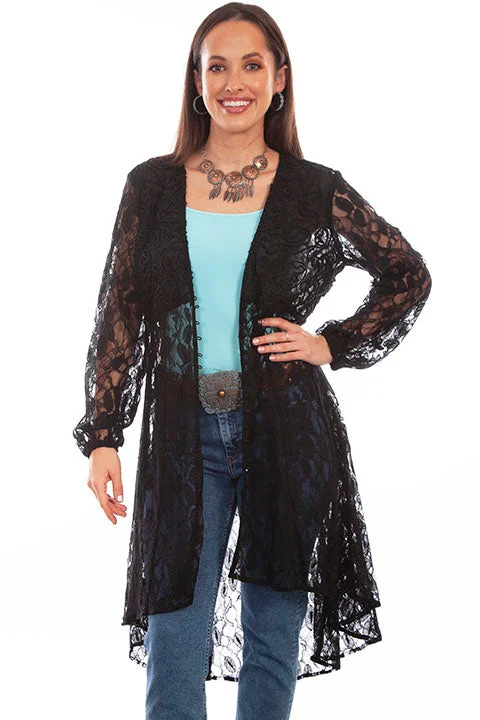 Women's Scully Lace Duster #HC736-BLK