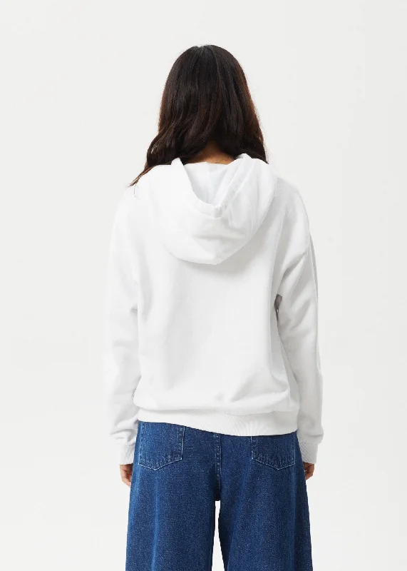 AFENDS Womens Cultivate - Pull On Hood - White