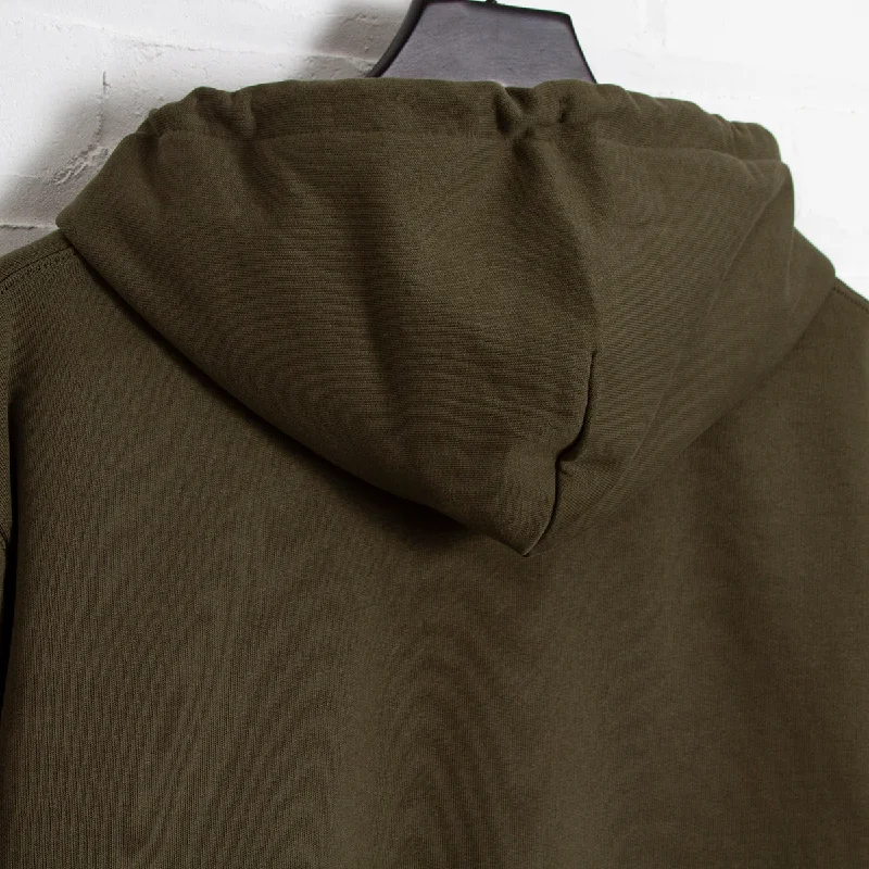 Illegal Rave Crest - Zipped Hood - Khaki