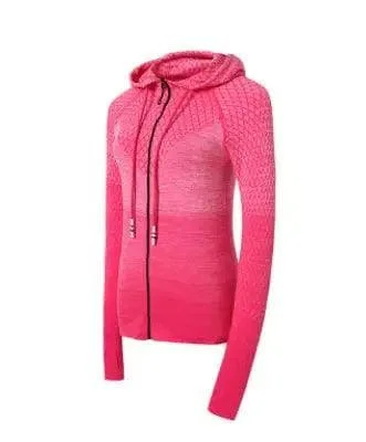 Sports hoodie Slim zip yoga sports jacket female jacket