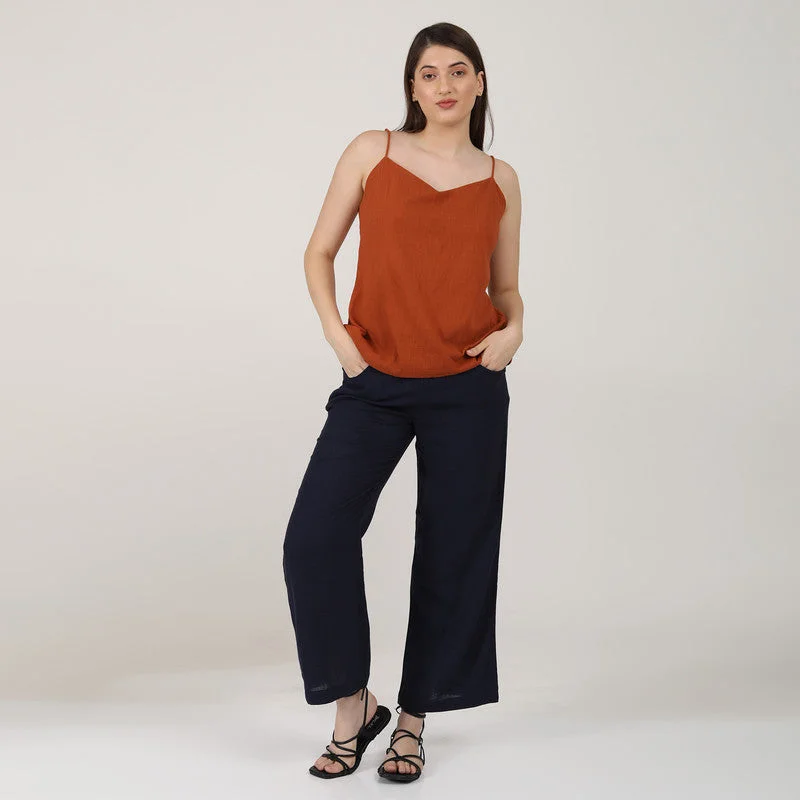 Organic Cotton Slip Top for Women | Rust