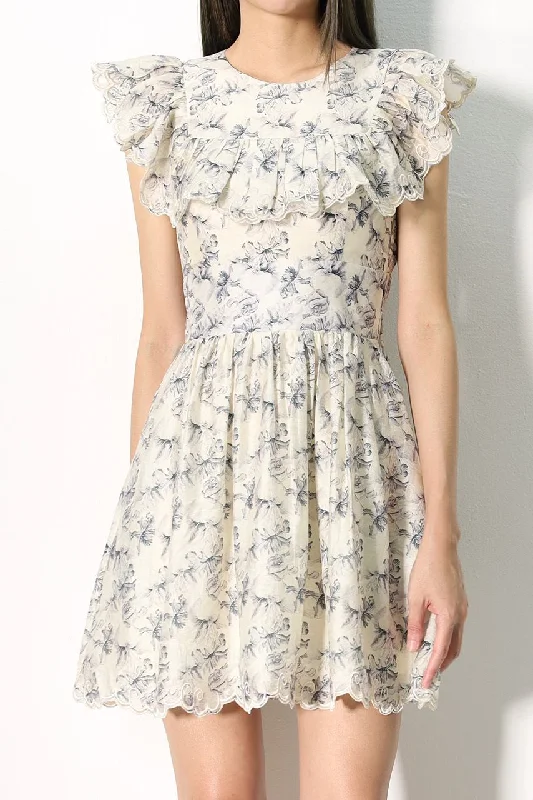 Sophie Vintage Floral Lace Dress