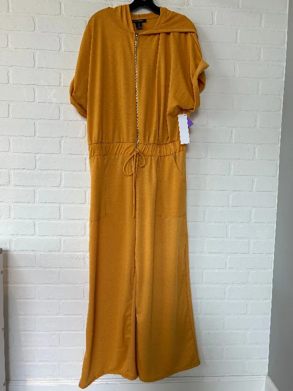 Yellow Jumpsuit Ashley Stewart, Size Xl