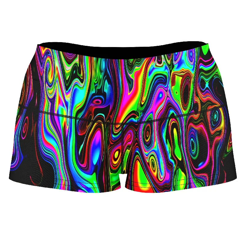 Acid Drop High-Waisted Women's Shorts