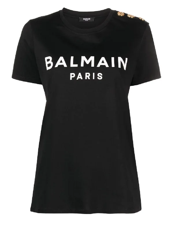 3 Button Printed Balmain T-Shirt