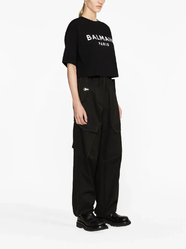 balmain-printed-cropped-t-shirt-600040757blk