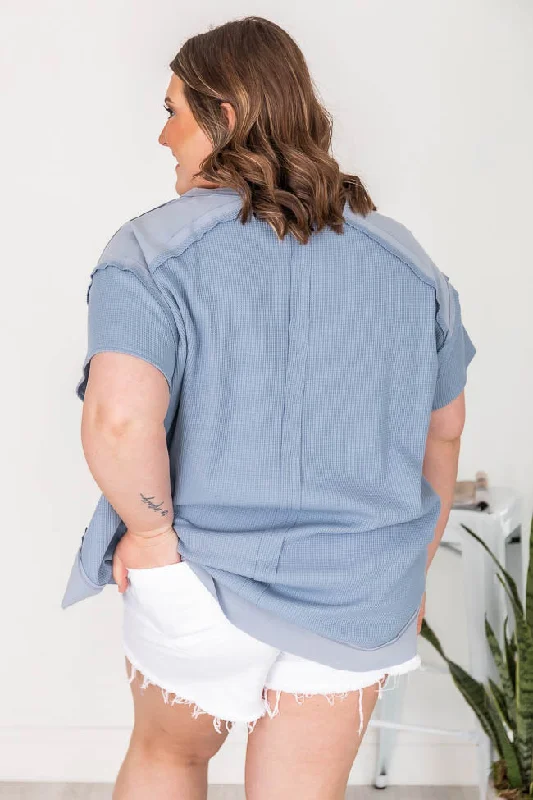 best-moves-blue-raw-hem-blouse