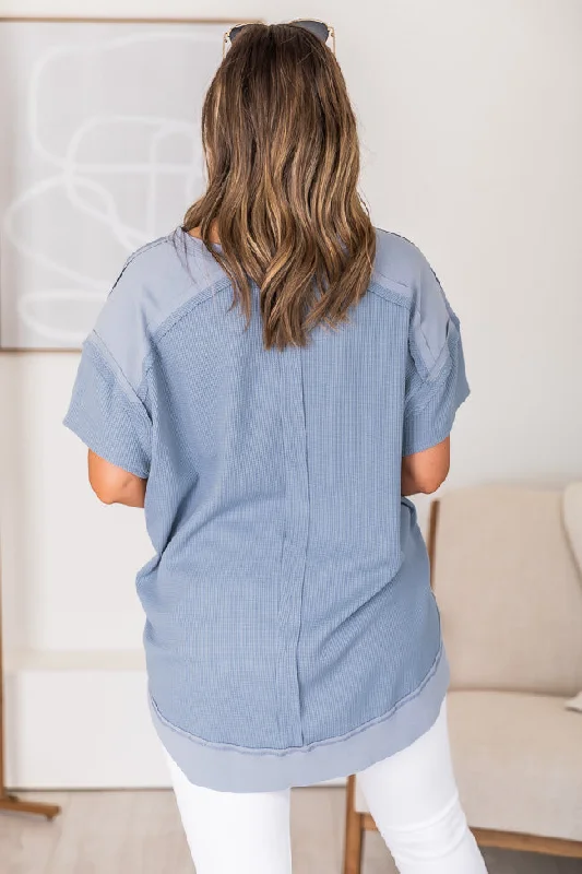 best-moves-blue-raw-hem-blouse