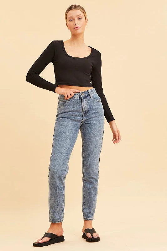 black-crop-top-scoop-neck-long-sleeve-rib-bwj5020-84nb