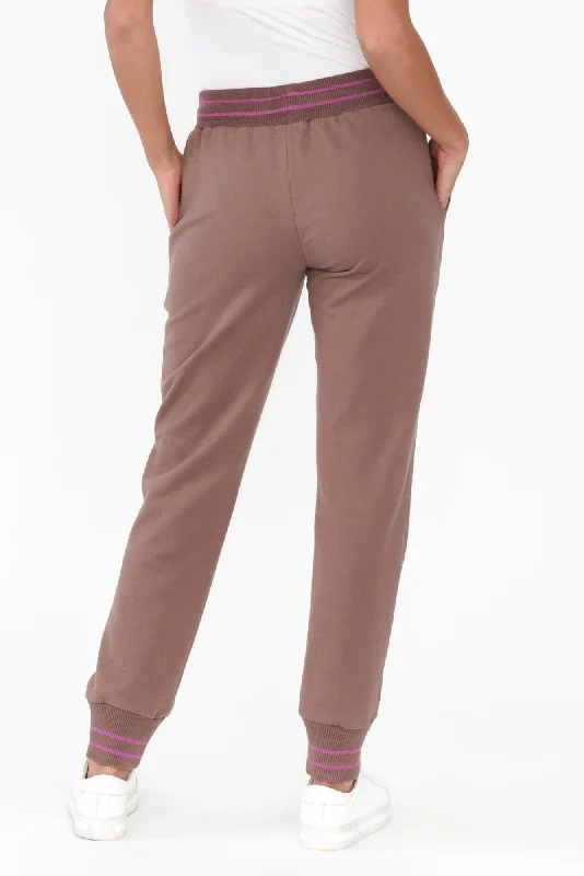 claude-brown-cotton-blend-drawstring-pants