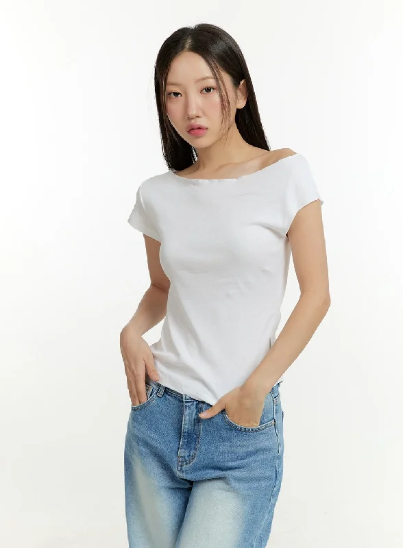 Cotton One Shoulder Top CU426