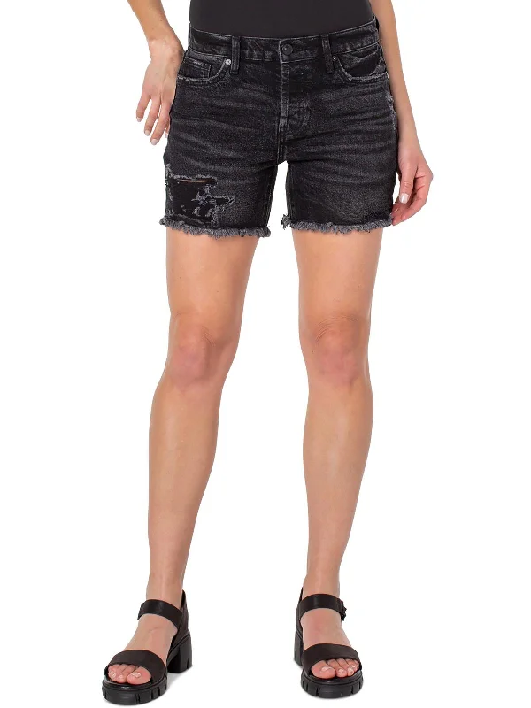 Earnest Womens Frayed Hem Short Cutoff Shorts