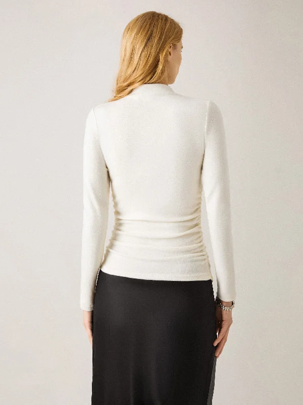 eco-mousse®-thermal-ruched-sides-tuckable-mockneck-top