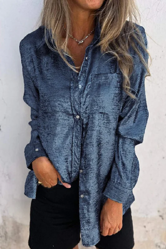 first-and-fabulous-metallic-fabric-button-up-long-sleeve-loose-blouse