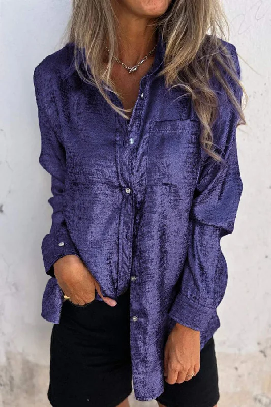 first-and-fabulous-metallic-fabric-button-up-long-sleeve-loose-blouse