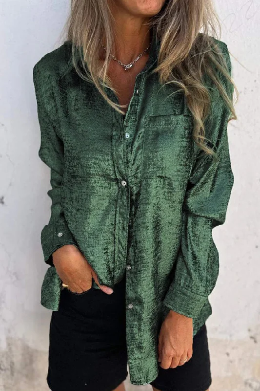 first-and-fabulous-metallic-fabric-button-up-long-sleeve-loose-blouse