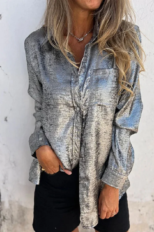 first-and-fabulous-metallic-fabric-button-up-long-sleeve-loose-blouse