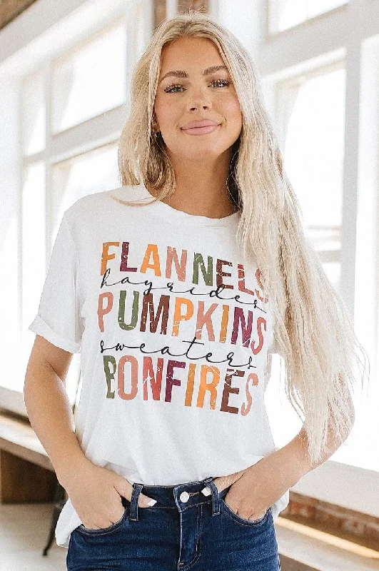 Flannels Pumpkins & Bonfires Graphic Tee | S-2XL