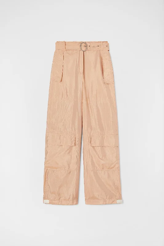 Belted Relaxed Fit Pants