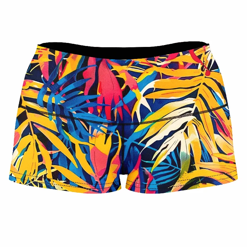 Jungle Folio High-Waisted Women's Shorts