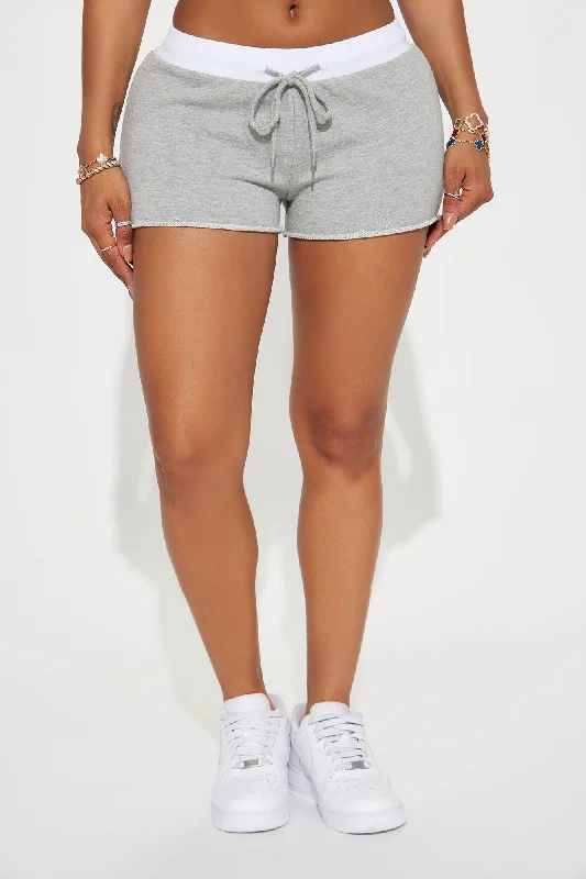 Just A Homebody Lounge Short - Heather Grey