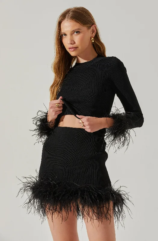 keily-feather-trim-sweater