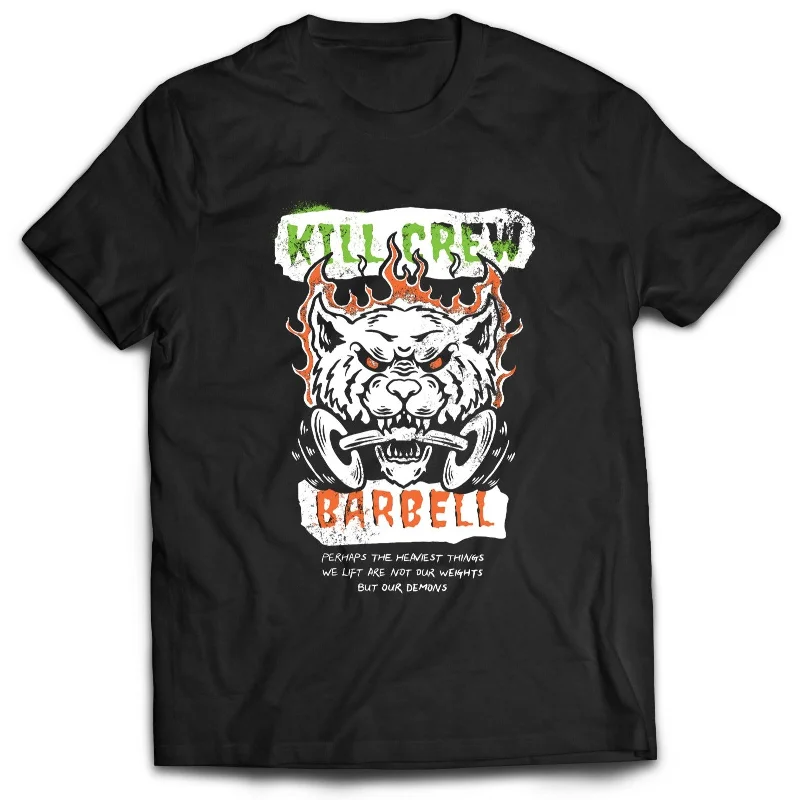 KILL CREW BARBELL T SHIRT - BLACK