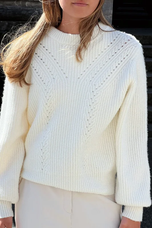 Neo Noir - Gimora Knit Blouse - Off White