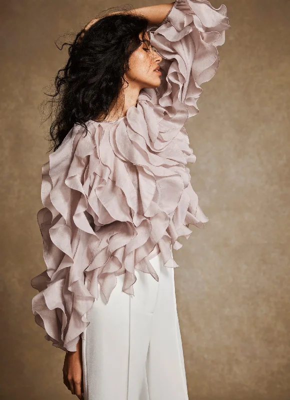 neutral-organza-ruffle-blouse