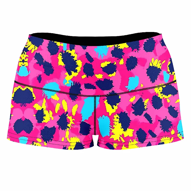 Pink Panther High-Waisted Women's Shorts