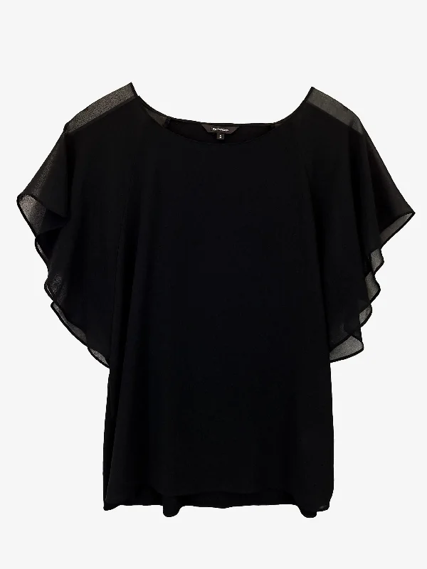 Portmans  Flowy Sheer Sleeve Top Size S