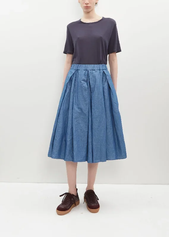 Denim Full Skirt