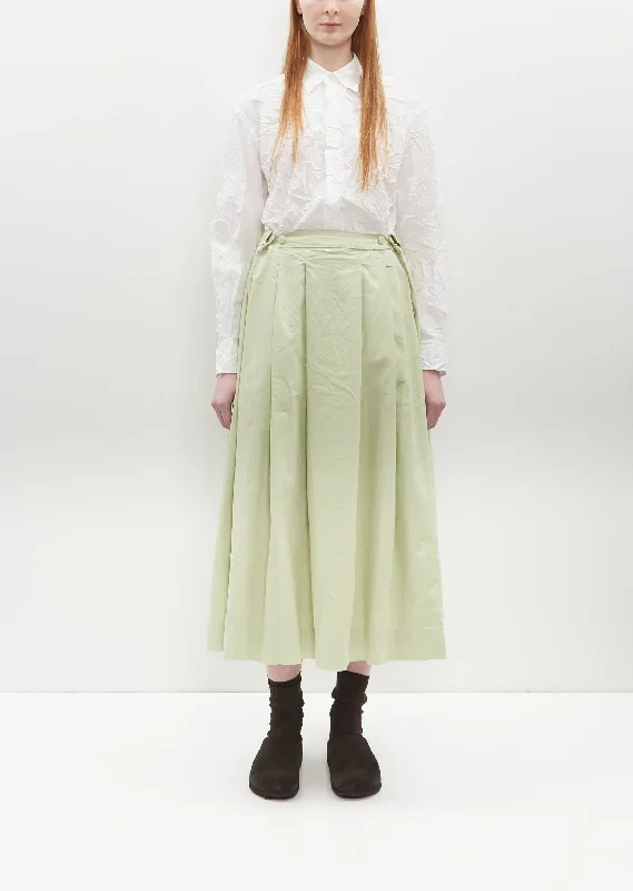 Bowling Cotton Skirt — Jade