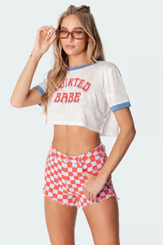 Sheer Babe Cropped T-Shirt