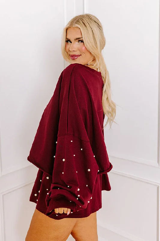 sideline-chic-pearl-embellished-crop-sweatshirt-in-maroon-curves