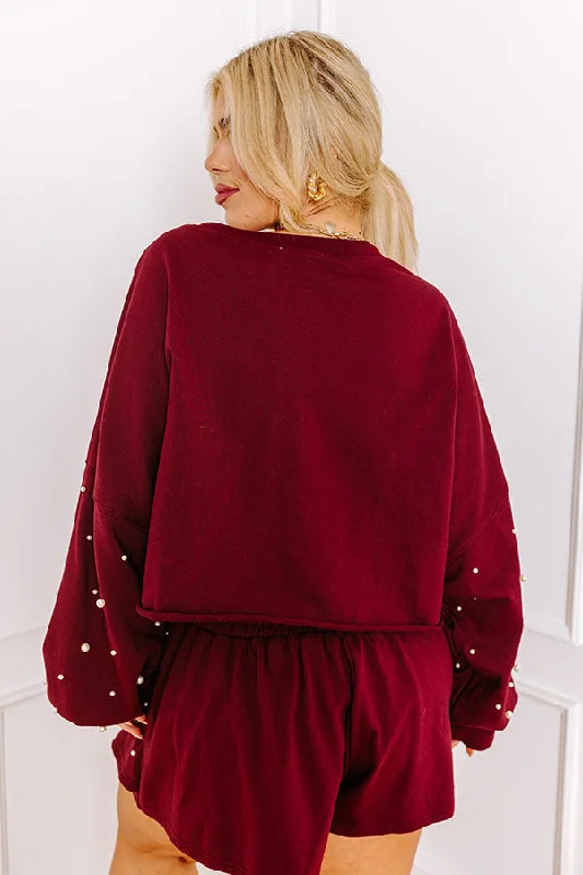 sideline-chic-pearl-embellished-crop-sweatshirt-in-maroon-curves