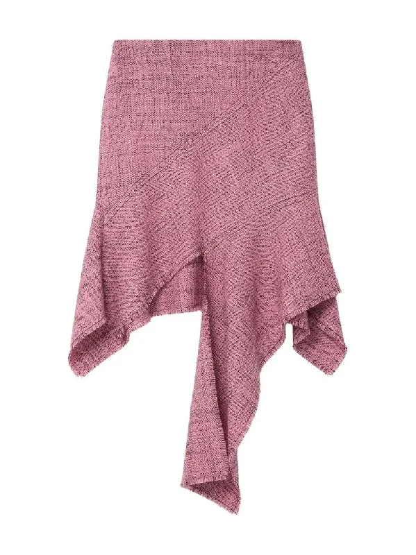 Asymmetrical Wool Skirt