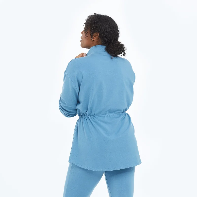 the-softest-french-terry-cinched-waist-pullover-blue-horizon