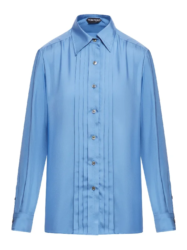 FLUID VISCOSE SILK TWILL SHIRT